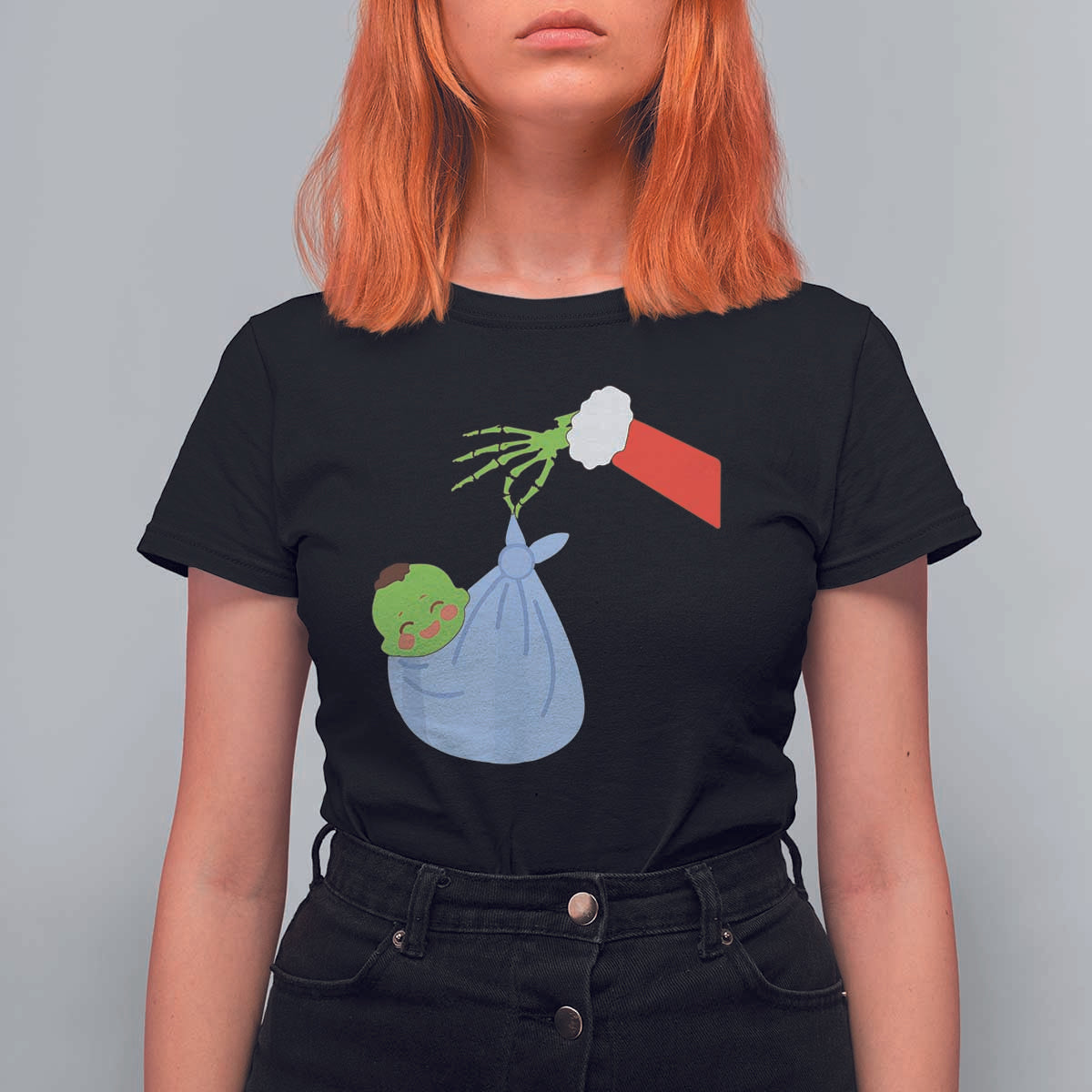 Funny NICU Labor Delivery Nurse Christmas Santa Green Baby T Shirt For Women - Wonder Print Shop