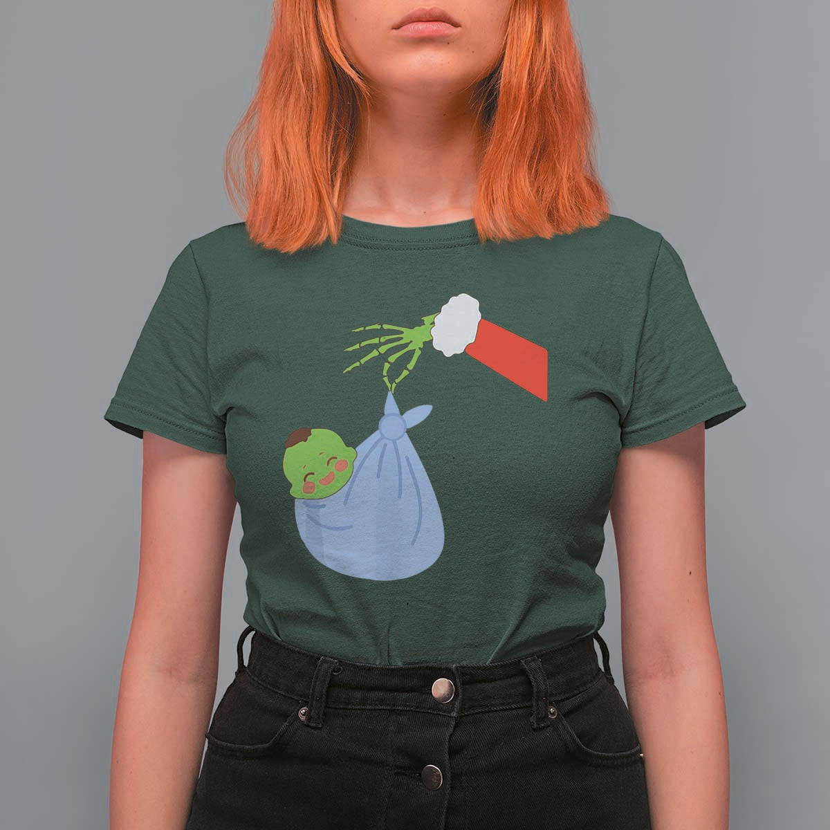 Funny NICU Labor Delivery Nurse Christmas Santa Green Baby T Shirt For Women - Wonder Print Shop