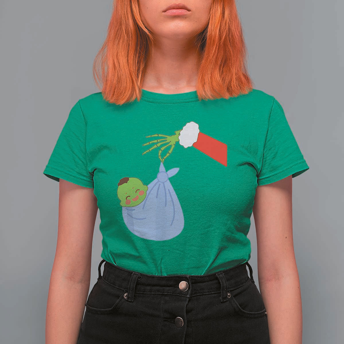 Funny NICU Labor Delivery Nurse Christmas Santa Green Baby T Shirt For Women - Wonder Print Shop
