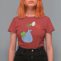 Funny NICU Labor Delivery Nurse Christmas Santa Green Baby T Shirt For Women - Wonder Print Shop
