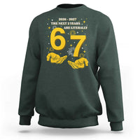 Funny 67 New Year Sweatshirt The Next Two Years Are Literally 2026 And 2027 Fireworks - Wonder Print Shop