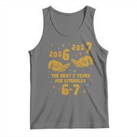 Funny 67 New Year Tank Top The Next Two Years Are Literally 2026 And 2027 Hand Gesture - Wonder Print Shop
