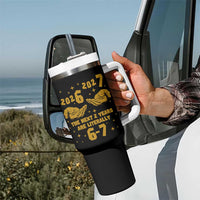 Funny 67 New Year Tumbler With Handle The Next Two Years Are Literally 2026 And 2027 Hand Gesture - Wonder Print Shop