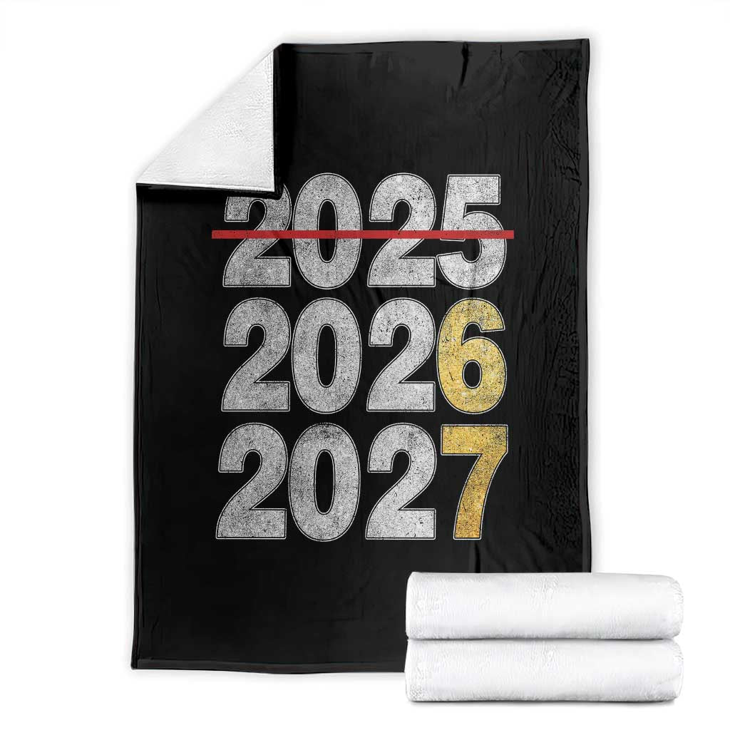 Funny 67 New Year Throw Blanket Happy New Year 2026 2027 Six Seven Meme Faux Glitter Effect Printed - Wonder Print Shop