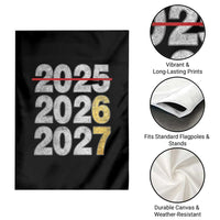 Funny 67 New Year Garden Flag Happy New Year 2026 2027 Six Seven Meme Faux Glitter Effect Printed - Wonder Print Shop