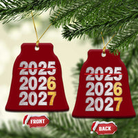 Funny 67 New Year Ceramic Ornament Happy New Year 2026 2027 Six Seven Meme Faux Glitter Effect Printed - Wonder Print Shop