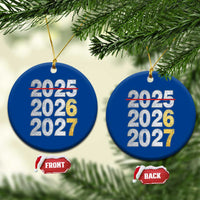 Funny 67 New Year Ceramic Ornament Happy New Year 2026 2027 Six Seven Meme Faux Glitter Effect Printed - Wonder Print Shop