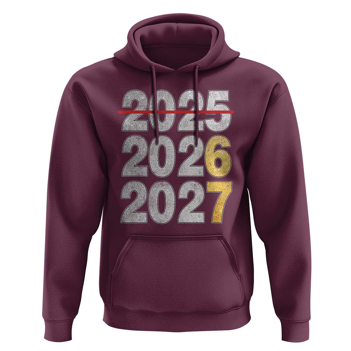 Funny 67 New Year Hoodie Happy New Year 2026 2027 Six Seven Meme Faux Glitter Effect Printed - Wonder Print Shop