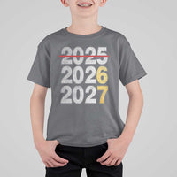 Funny 67 New Year T Shirt For Kid Happy New Year 2026 2027 Six Seven Meme Faux Glitter Effect Printed - Wonder Print Shop