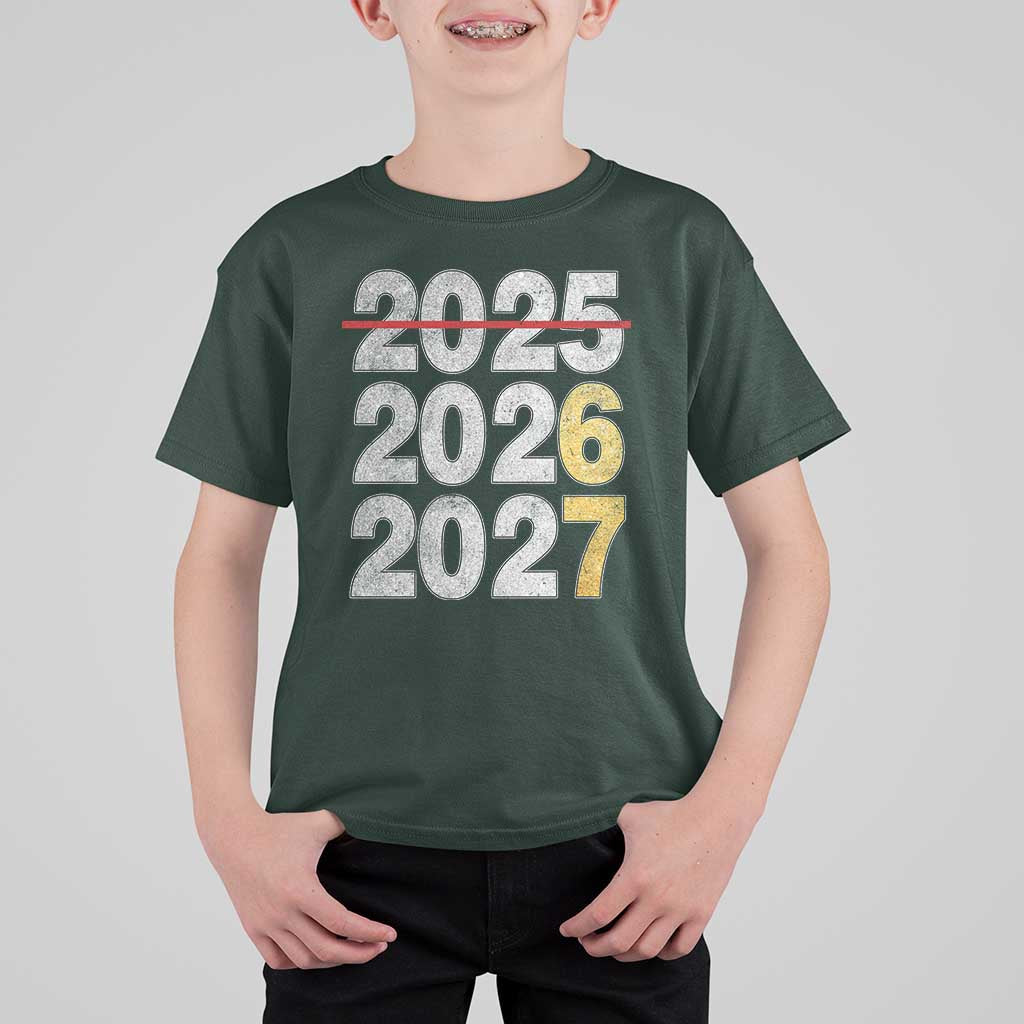 Funny 67 New Year T Shirt For Kid Happy New Year 2026 2027 Six Seven Meme Faux Glitter Effect Printed - Wonder Print Shop