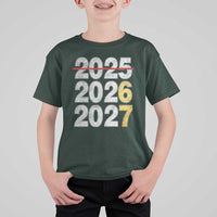 Funny 67 New Year T Shirt For Kid Happy New Year 2026 2027 Six Seven Meme Faux Glitter Effect Printed - Wonder Print Shop