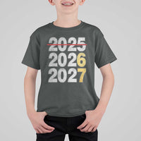 Funny 67 New Year T Shirt For Kid Happy New Year 2026 2027 Six Seven Meme Faux Glitter Effect Printed - Wonder Print Shop