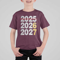 Funny 67 New Year T Shirt For Kid Happy New Year 2026 2027 Six Seven Meme Faux Glitter Effect Printed - Wonder Print Shop