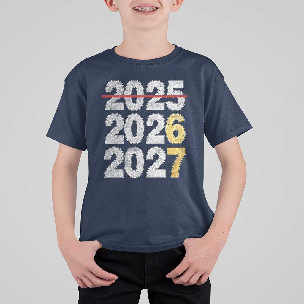 Funny 67 New Year T Shirt For Kid Happy New Year 2026 2027 Six Seven Meme Faux Glitter Effect Printed - Wonder Print Shop