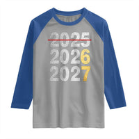 Funny 67 New Year Raglan Shirt Happy New Year 2026 2027 Six Seven Meme Faux Glitter Effect Printed - Wonder Print Shop