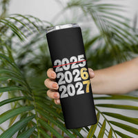 Funny 67 New Year Skinny Tumbler Happy New Year 2026 2027 Six Seven Meme Faux Glitter Effect Printed - Wonder Print Shop