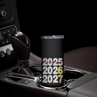 Funny 67 New Year Skinny Tumbler Happy New Year 2026 2027 Six Seven Meme Faux Glitter Effect Printed - Wonder Print Shop
