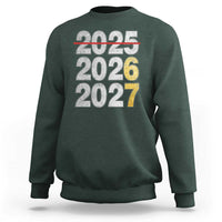 Funny 67 New Year Sweatshirt Happy New Year 2026 2027 Six Seven Meme Faux Glitter Effect Printed - Wonder Print Shop