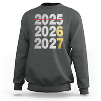 Funny 67 New Year Sweatshirt Happy New Year 2026 2027 Six Seven Meme Faux Glitter Effect Printed - Wonder Print Shop