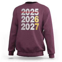 Funny 67 New Year Sweatshirt Happy New Year 2026 2027 Six Seven Meme Faux Glitter Effect Printed - Wonder Print Shop