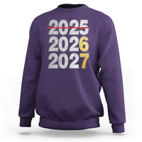 Funny 67 New Year Sweatshirt Happy New Year 2026 2027 Six Seven Meme Faux Glitter Effect Printed - Wonder Print Shop
