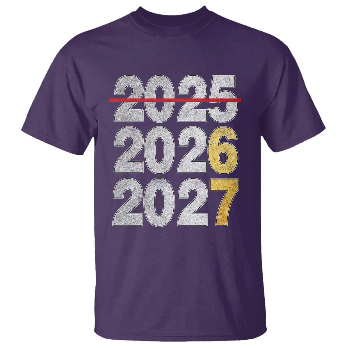 Funny 67 New Year T Shirt Happy New Year 2026 2027 Six Seven Meme Faux Glitter Effect Printed - Wonder Print Shop