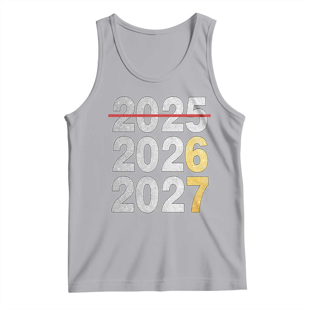 Funny 67 New Year Tank Top Happy New Year 2026 2027 Six Seven Meme Faux Glitter Effect Printed - Wonder Print Shop