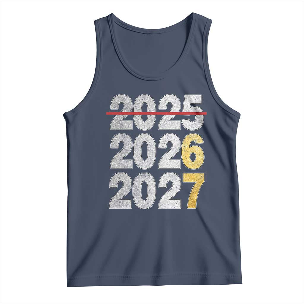 Funny 67 New Year Tank Top Happy New Year 2026 2027 Six Seven Meme Faux Glitter Effect Printed - Wonder Print Shop