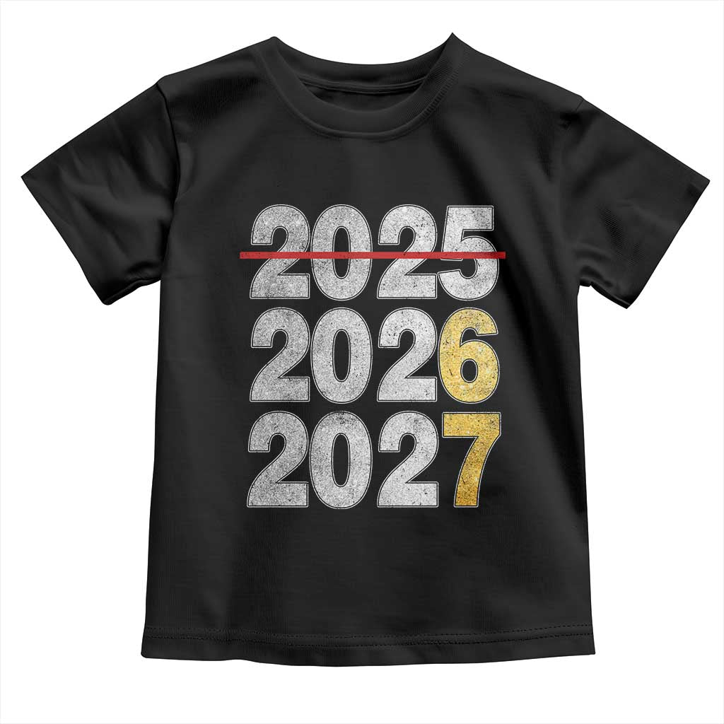 Funny 67 New Year Toddler T Shirt Happy New Year 2026 2027 Six Seven Meme Faux Glitter Effect Printed - Wonder Print Shop