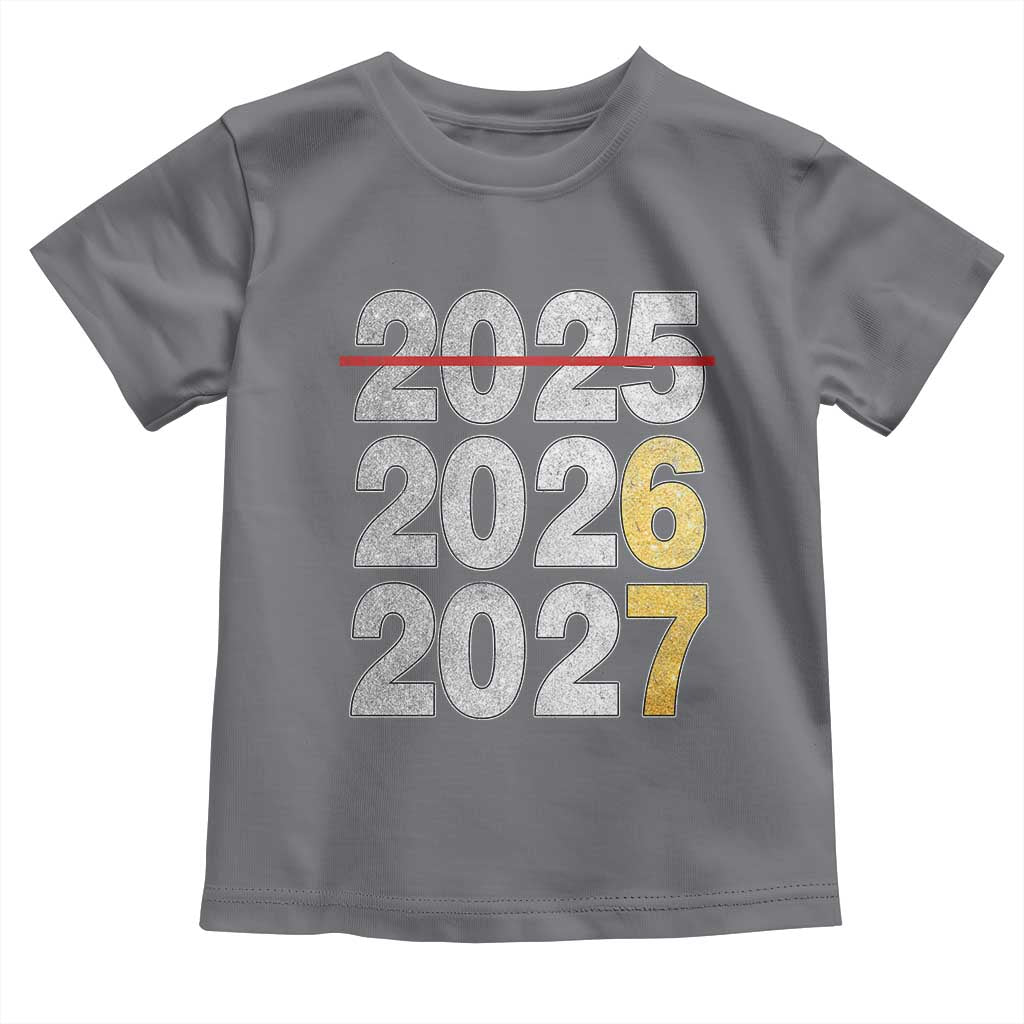 Funny 67 New Year Toddler T Shirt Happy New Year 2026 2027 Six Seven Meme Faux Glitter Effect Printed - Wonder Print Shop