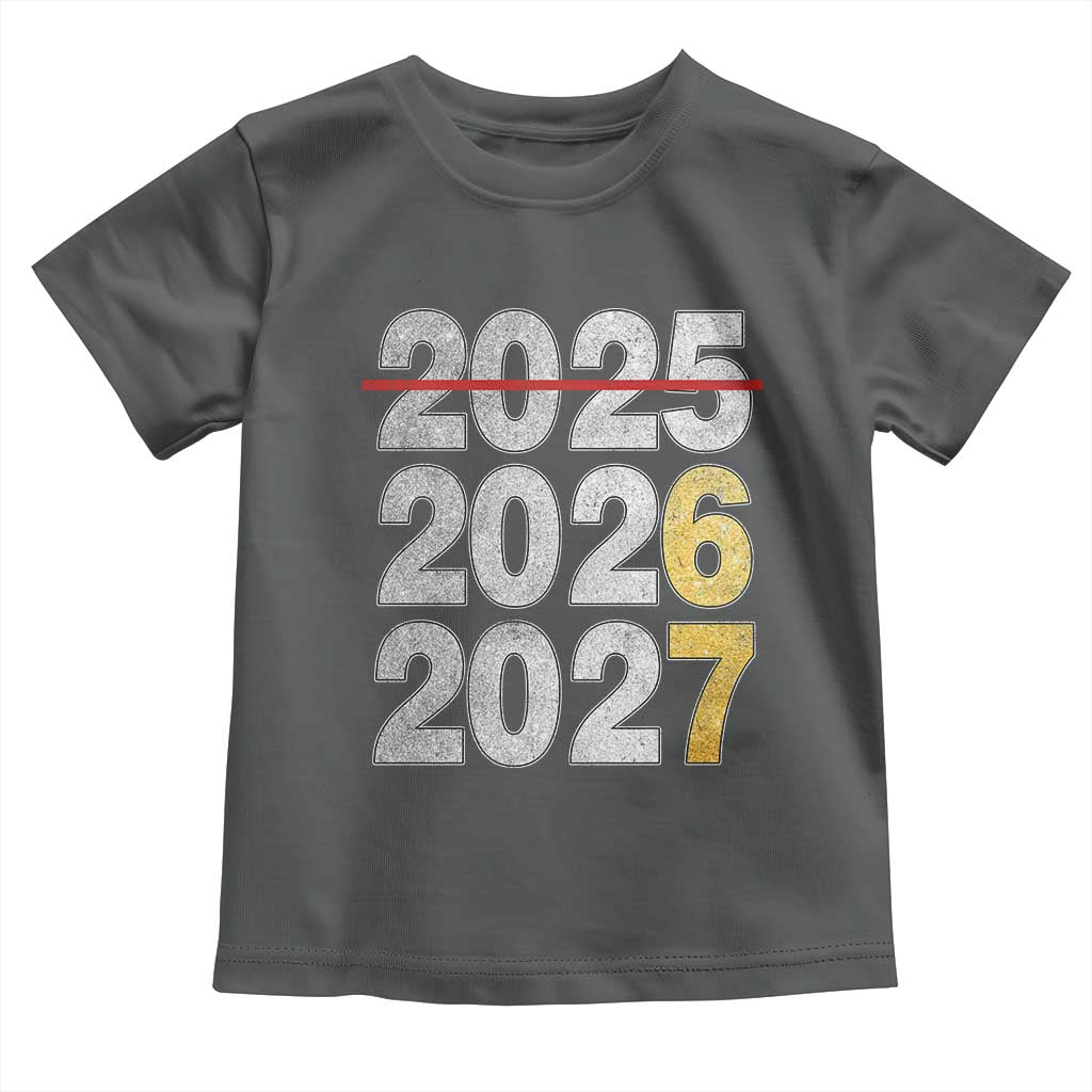 Funny 67 New Year Toddler T Shirt Happy New Year 2026 2027 Six Seven Meme Faux Glitter Effect Printed - Wonder Print Shop