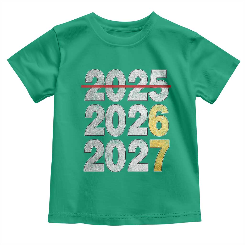 Funny 67 New Year Toddler T Shirt Happy New Year 2026 2027 Six Seven Meme Faux Glitter Effect Printed - Wonder Print Shop