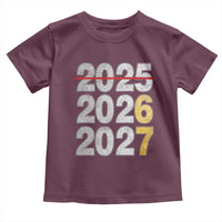 Funny 67 New Year Toddler T Shirt Happy New Year 2026 2027 Six Seven Meme Faux Glitter Effect Printed - Wonder Print Shop