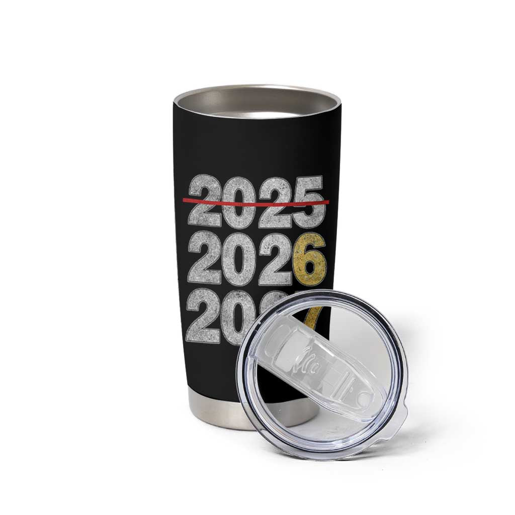 Funny 67 New Year Tumbler Cup Happy New Year 2026 2027 Six Seven Meme Faux Glitter Effect Printed - Wonder Print Shop