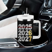 Funny 67 New Year Tumbler With Handle Happy New Year 2026 2027 Six Seven Meme Faux Glitter Effect Printed - Wonder Print Shop