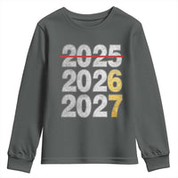 Funny 67 New Year Youth Sweatshirt Happy New Year 2026 2027 Six Seven Meme Faux Glitter Effect Printed - Wonder Print Shop