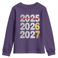 Funny 67 New Year Youth Sweatshirt Happy New Year 2026 2027 Six Seven Meme Faux Glitter Effect Printed - Wonder Print Shop