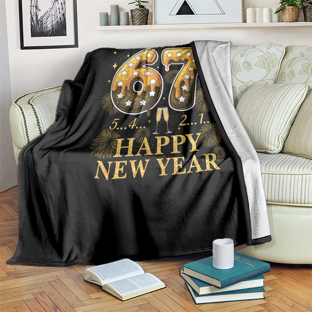Funny 67 New Years Eve Throw Blanket Countdown New Year Party 2026 Six Seven Meme - Wonder Print Shop