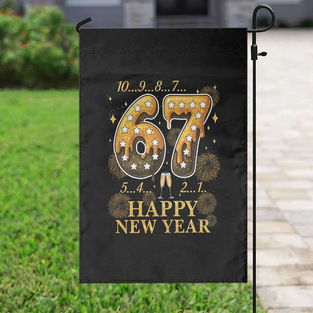 Funny 67 New Years Eve Garden Flag Countdown New Year Party 2026 Six Seven Meme - Wonder Print Shop