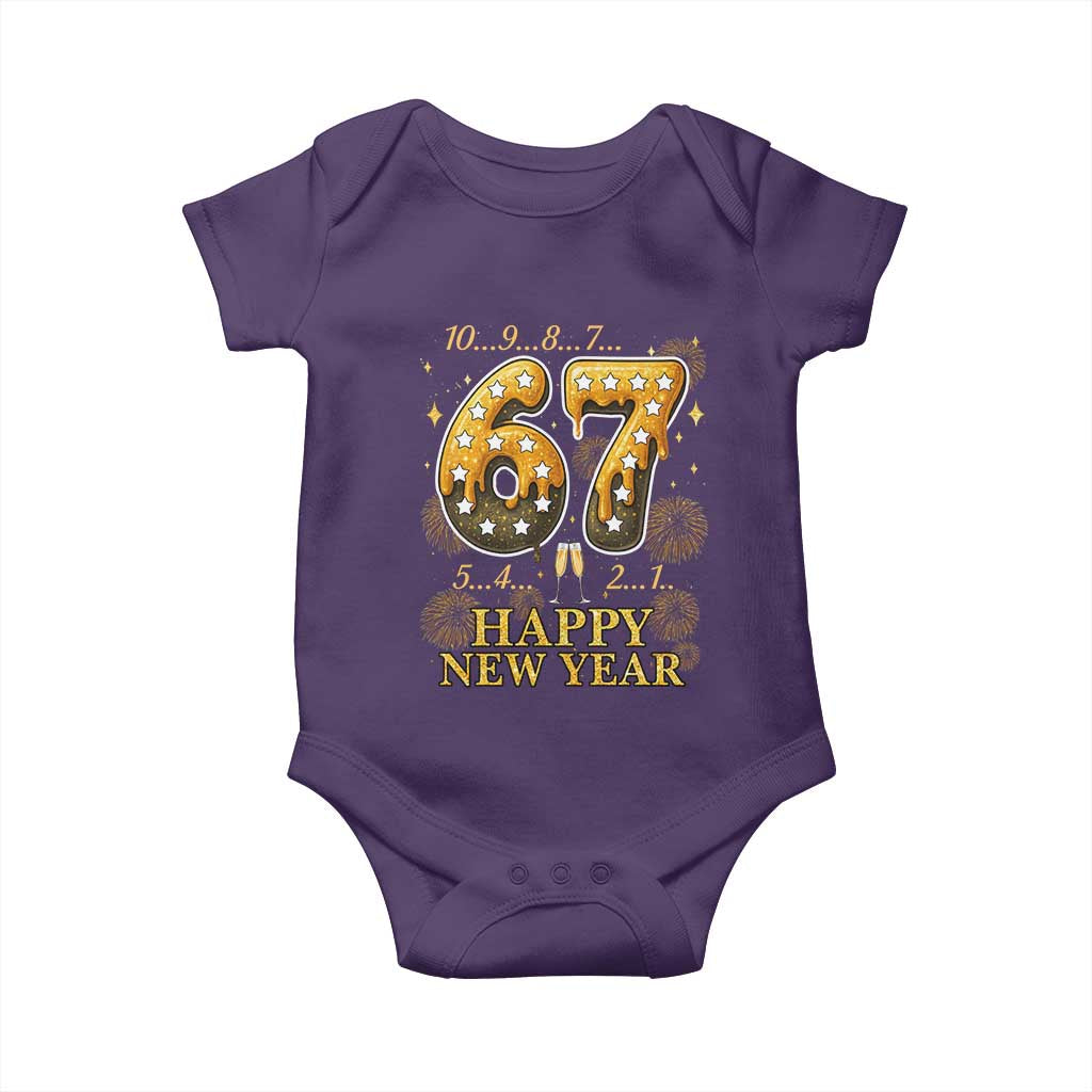 Funny 67 New Years Eve Baby Onesie Countdown New Year Party 2026 Six Seven Meme - Wonder Print Shop