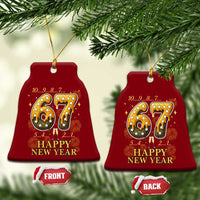 Funny 67 New Years Eve Ceramic Ornament Countdown New Year Party 2026 Six Seven Meme - Wonder Print Shop