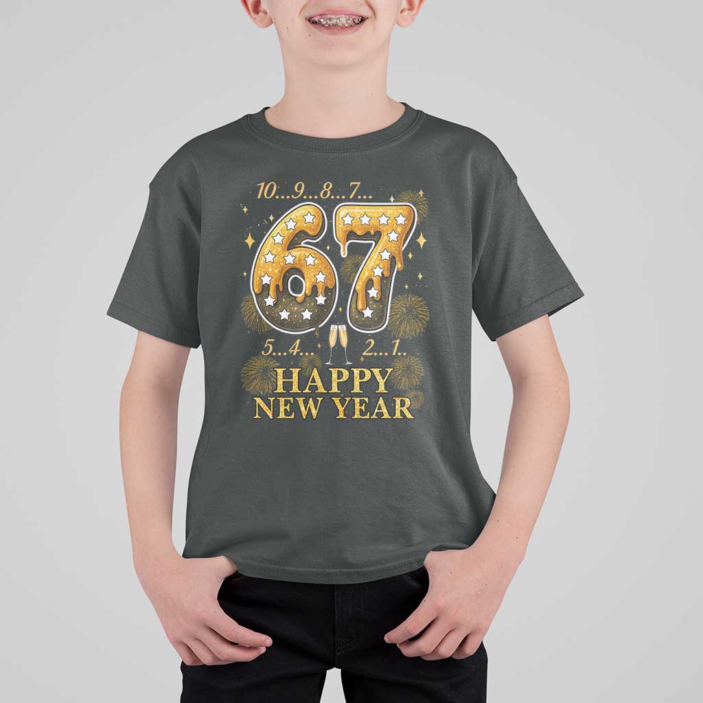 Funny 67 New Years Eve T Shirt For Kid Countdown New Year Party 2026 Six Seven Meme - Wonder Print Shop