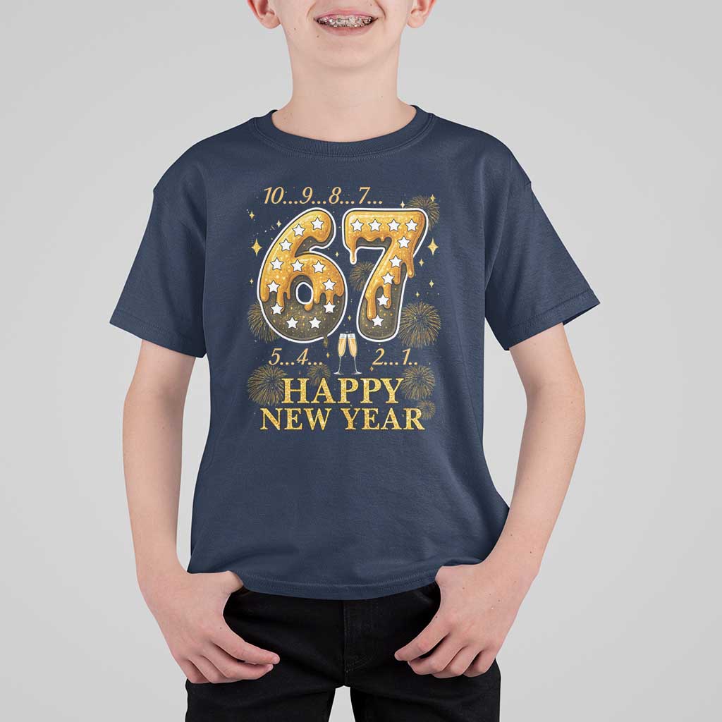 Funny 67 New Years Eve T Shirt For Kid Countdown New Year Party 2026 Six Seven Meme - Wonder Print Shop
