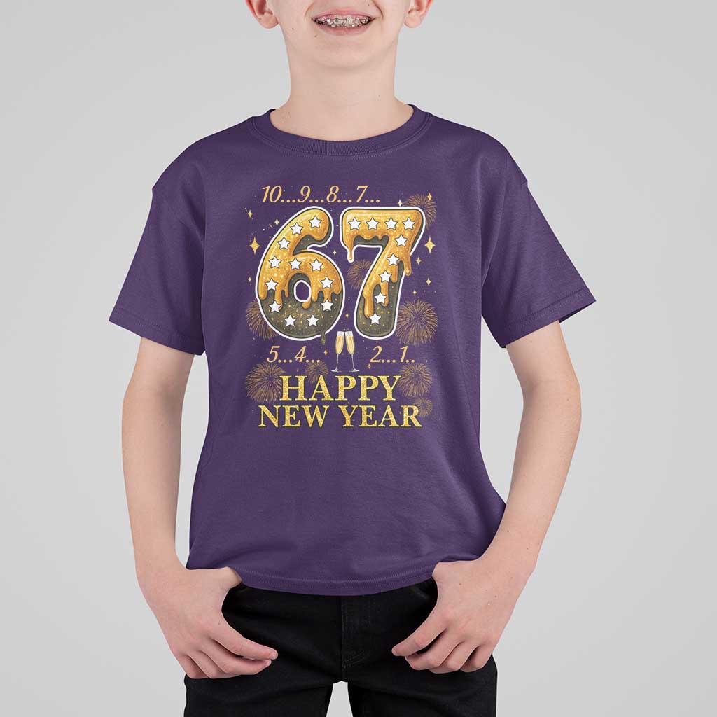 Funny 67 New Years Eve T Shirt For Kid Countdown New Year Party 2026 Six Seven Meme - Wonder Print Shop