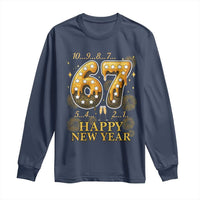 Funny 67 New Years Eve Long Sleeve Shirt Countdown New Year Party 2026 Six Seven Meme - Wonder Print Shop
