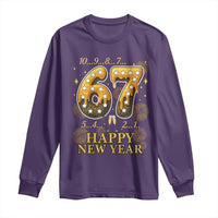 Funny 67 New Years Eve Long Sleeve Shirt Countdown New Year Party 2026 Six Seven Meme - Wonder Print Shop