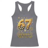 Funny 67 New Years Eve Racerback Tank Top Countdown New Year Party 2026 Six Seven Meme - Wonder Print Shop