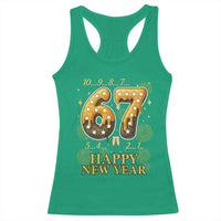 Funny 67 New Years Eve Racerback Tank Top Countdown New Year Party 2026 Six Seven Meme - Wonder Print Shop