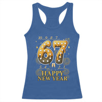 Funny 67 New Years Eve Racerback Tank Top Countdown New Year Party 2026 Six Seven Meme - Wonder Print Shop