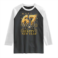 Funny 67 New Years Eve Raglan Shirt Countdown New Year Party 2026 Six Seven Meme - Wonder Print Shop